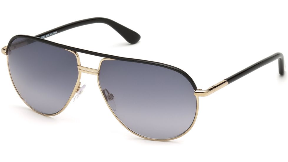 Tom Ford FT0285 Sunglasses - Shiny Black Frame Color, Gradient Smoke Lens Color
