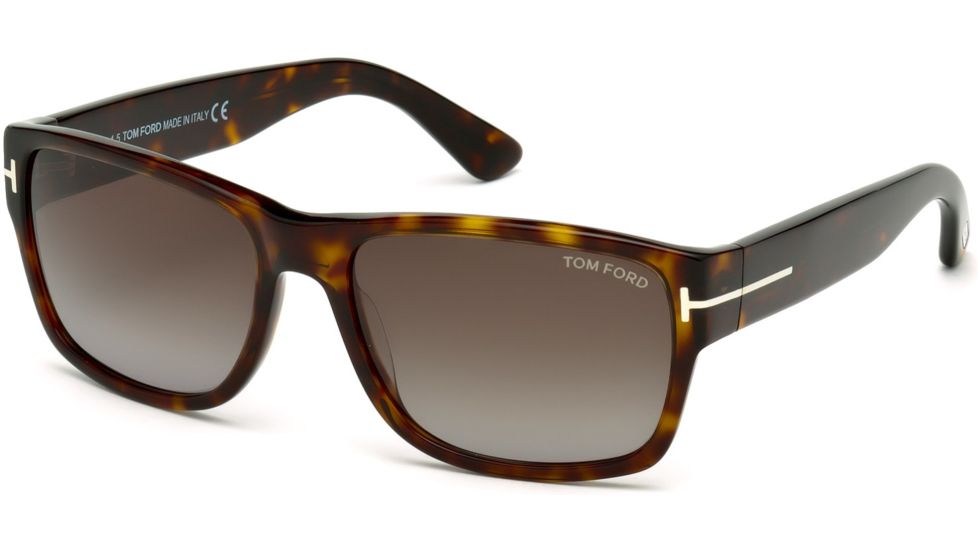 Tom Ford FT0445 Sunglasses - Dark Havana Frame Color, Gradient Smoke Lens Color