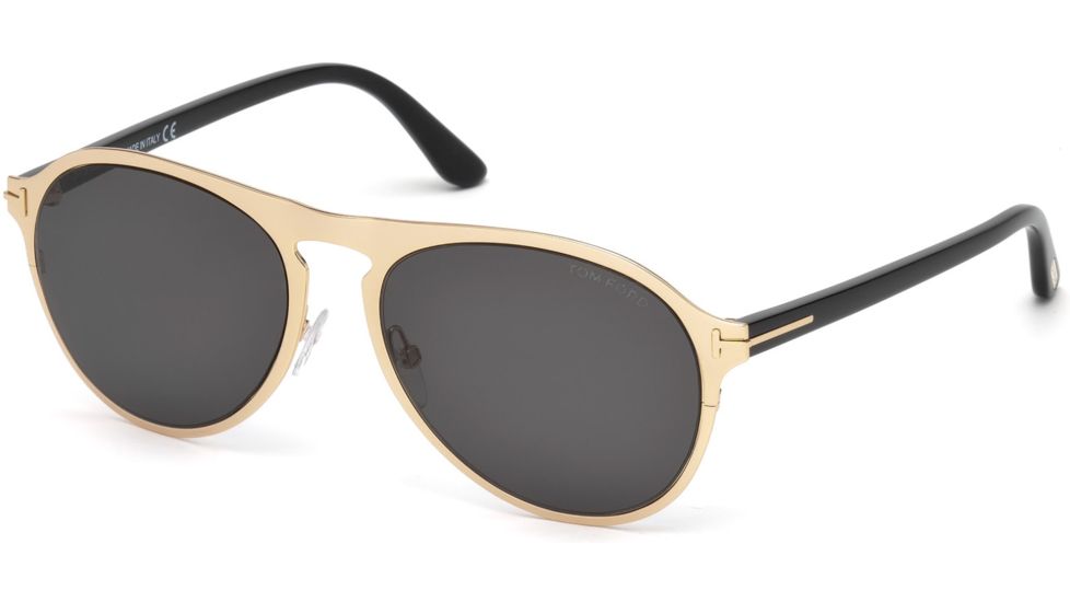 Tom Ford FT0525 Sunglasses - Shiny Rose Gold Frame Color, Smoke Lens Color