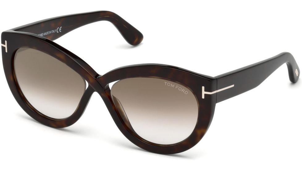 Tom Ford FT0577 Sunglasses - Dark Havana Frame Color, Brown Mirror Lens Color