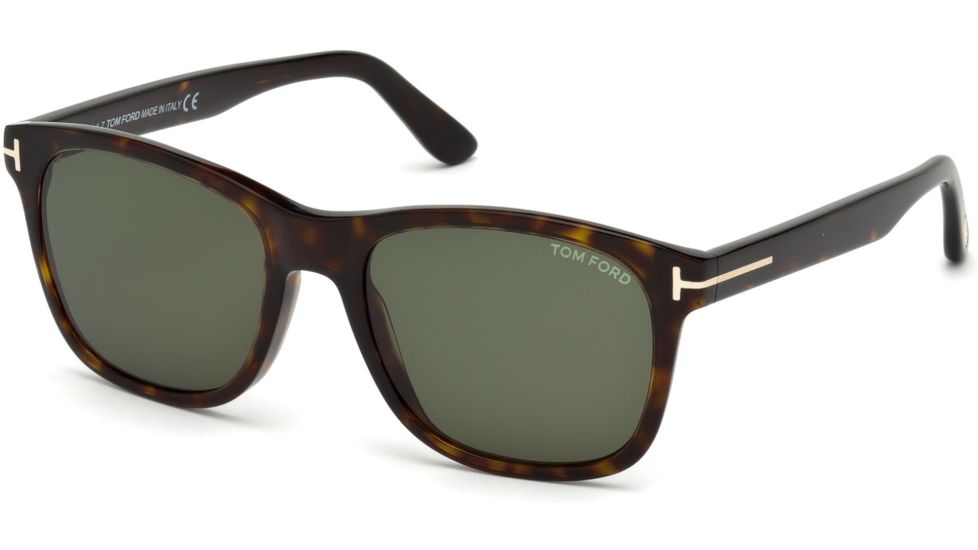 Tom Ford FT0595 Sunglasses - Dark Havana Frame Color, Green Lens Color