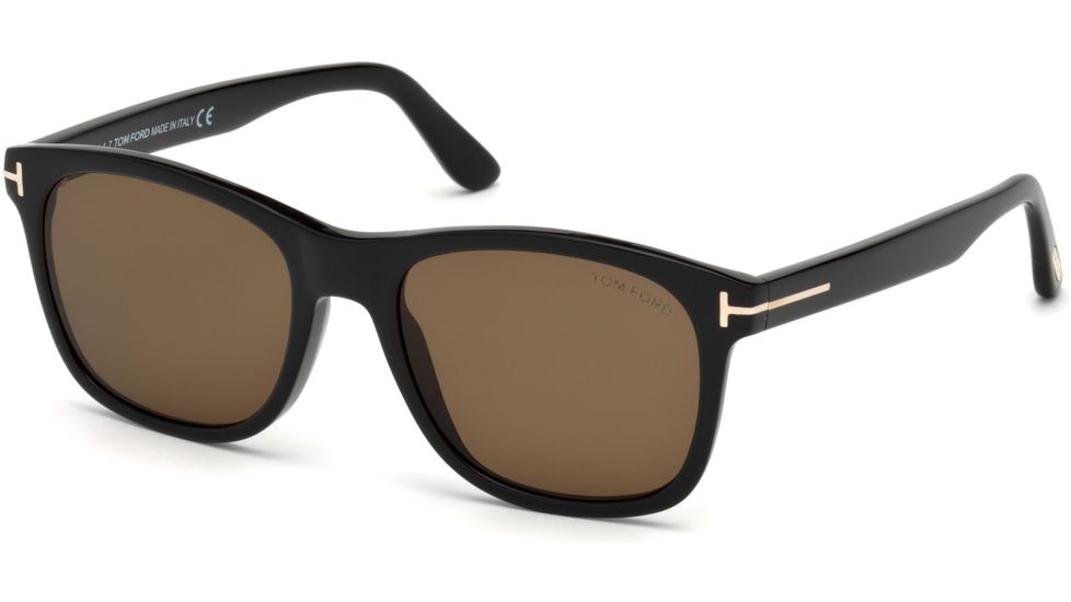 Tom Ford FT0595 Sunglasses - Shiny Black Frame Color, Roviex Lens Color