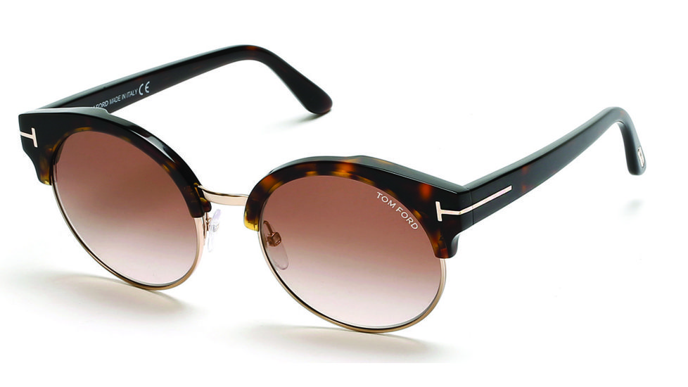 Tom Ford FT0608 Sunglasses - Dark Havana Frame Color, Brown Mirror Lens Color