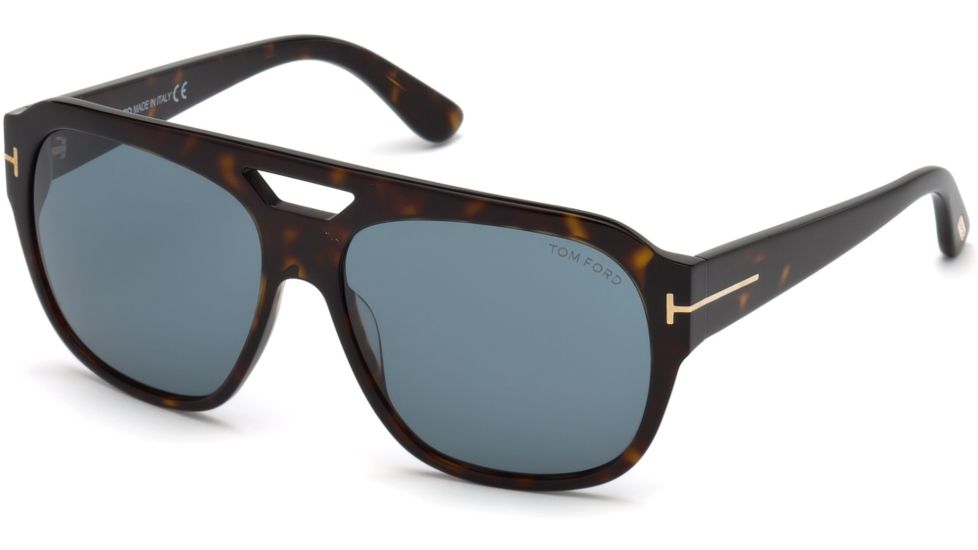 Tom Ford FT0630 Sunglasses - Dark Havana Frame Color, Blue Lens Color