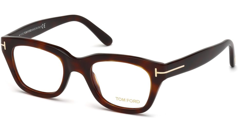 Tom Ford FT5178 Eyeglass Frames - Dark Havana Frame Color