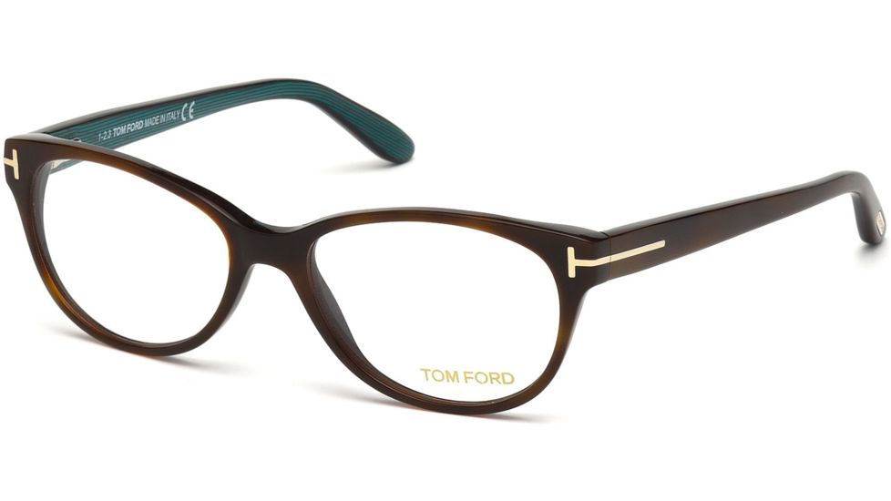 Tom Ford FT5292 Eyeglass Frames - Dark Havana Frame Color