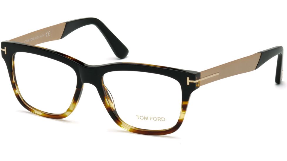 Tom Ford FT5372 Eyeglass Frames - Black Frame Color