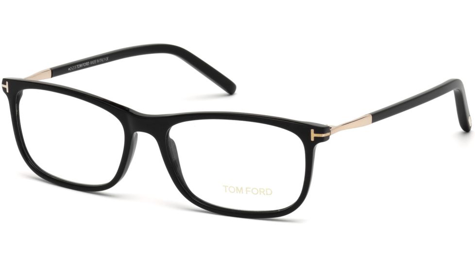 Tom Ford FT5398 Eyeglass Frames - Shiny Black Frame Color
