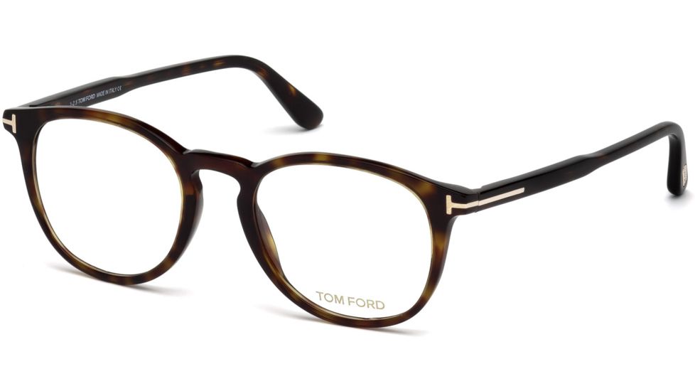 Tom Ford FT5401 Eyeglass Frames - Dark Havana Frame Color, Dark Havana Lens Color