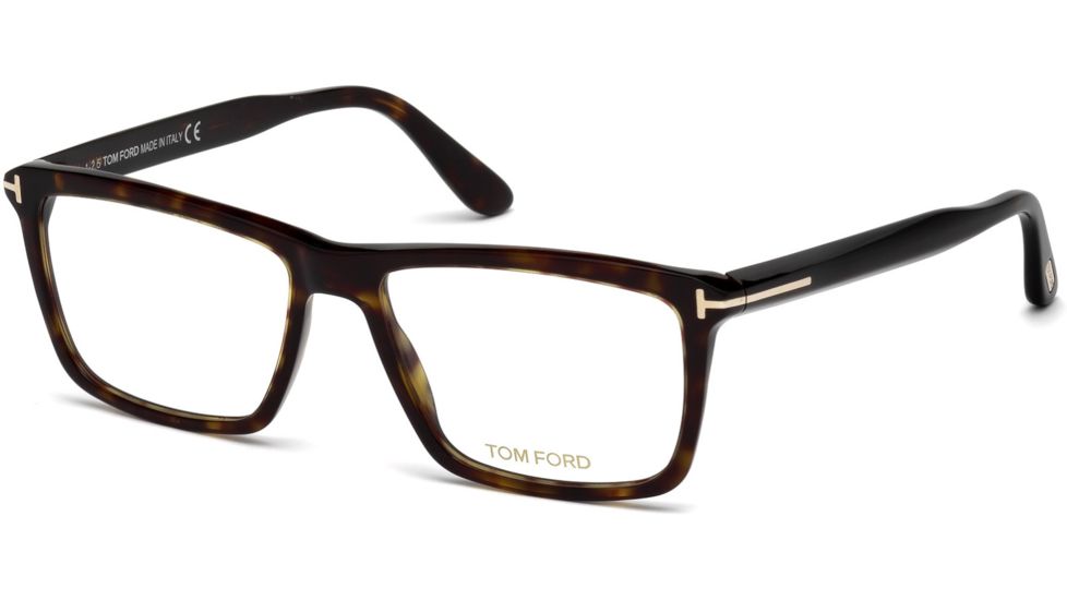 Tom Ford FT5407 Eyeglass Frames - Dark Havana Frame Color, Dark Havana Lens Color