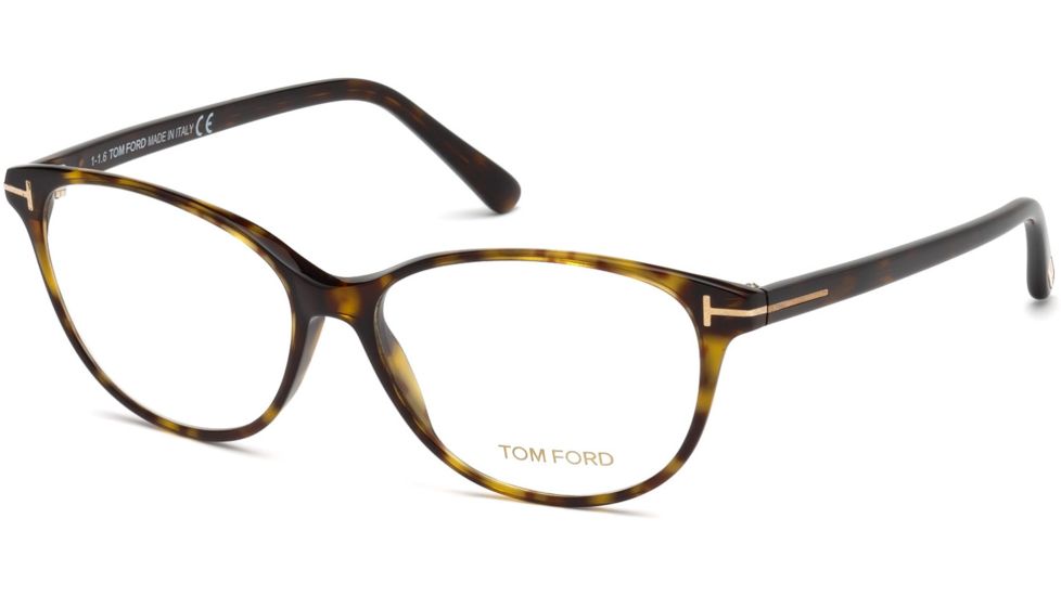 Tom Ford FT5421 Eyeglass Frames - Dark Havana Frame Color
