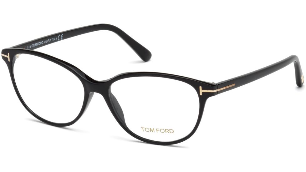 Tom Ford FT5421 Eyeglass Frames - Shiny Black Frame Color