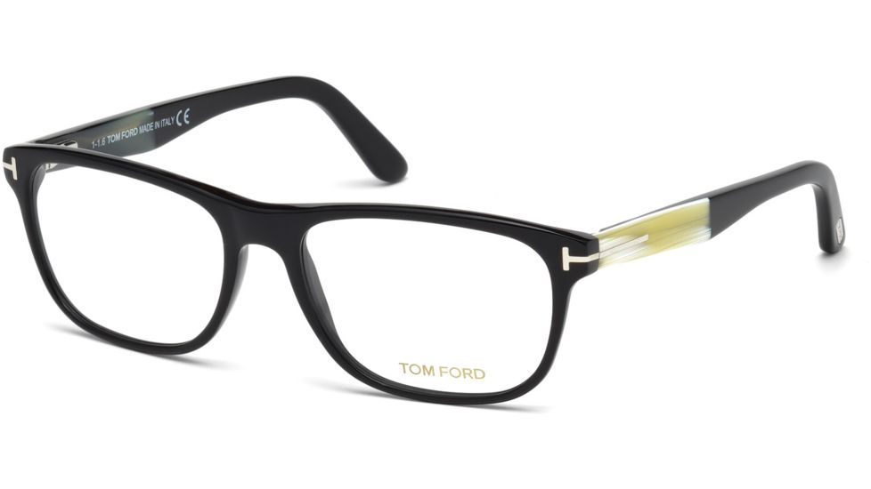 Tom Ford FT5430 Eyeglass Frames - Shiny Black Frame Color
