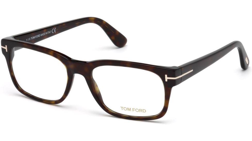 Tom Ford FT5432 Eyeglass Frames - Dark Havana Frame Color