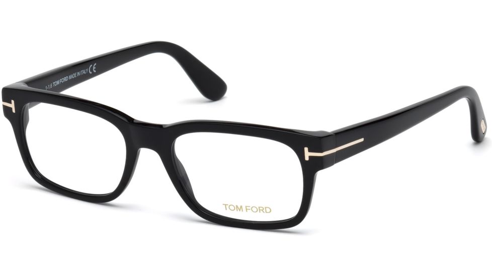 Tom Ford FT5432 Eyeglass Frames - Shiny Black Frame Color