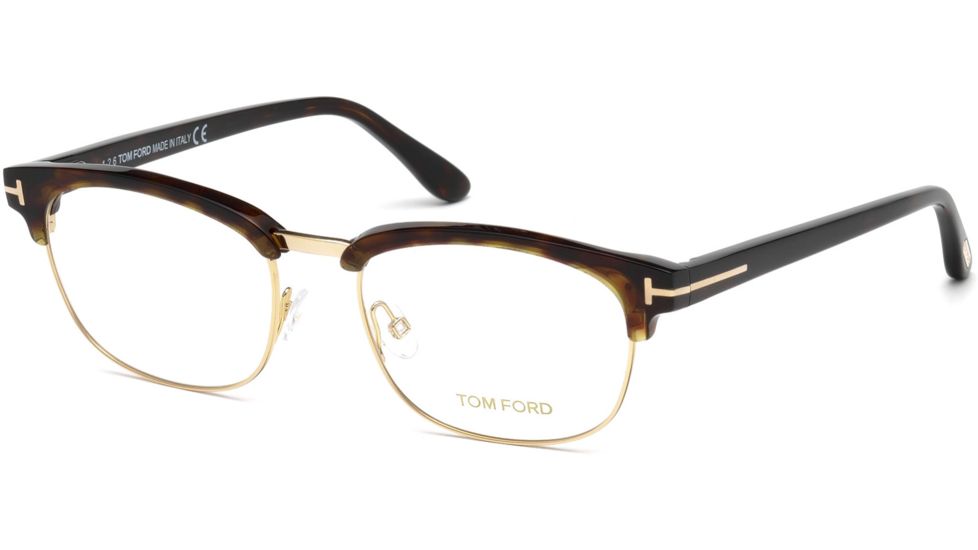 Tom Ford FT5458 Eyeglass Frames - Dark Havana Frame Color