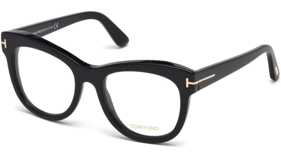 Tom Ford FT5463 Eyeglass Frames - Shiny Black Frame Color