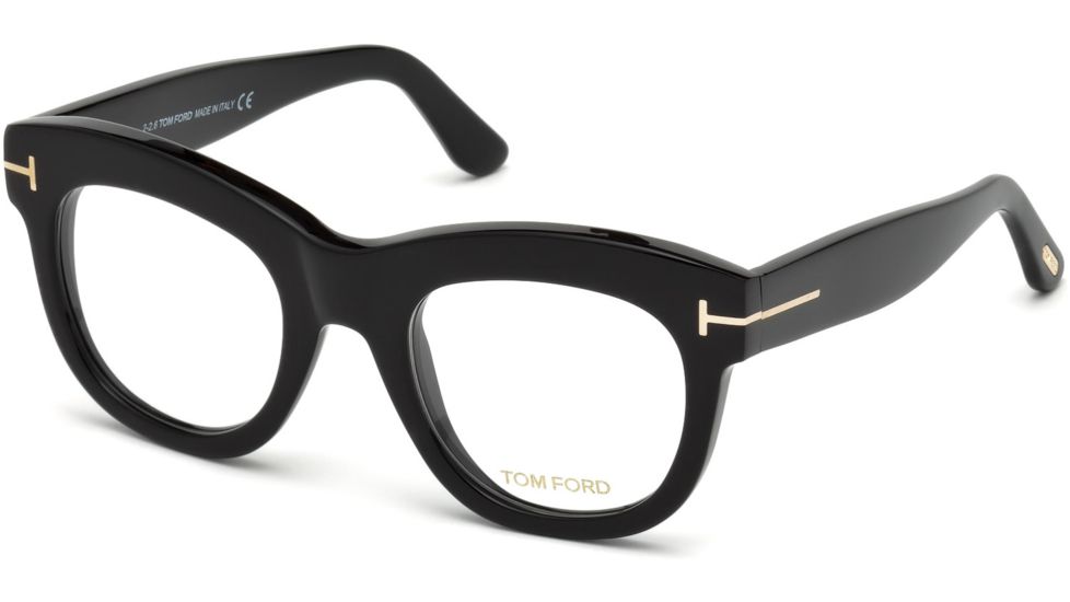 Tom Ford FT5493 Eyeglass Frames - Shiny Black Frame Color