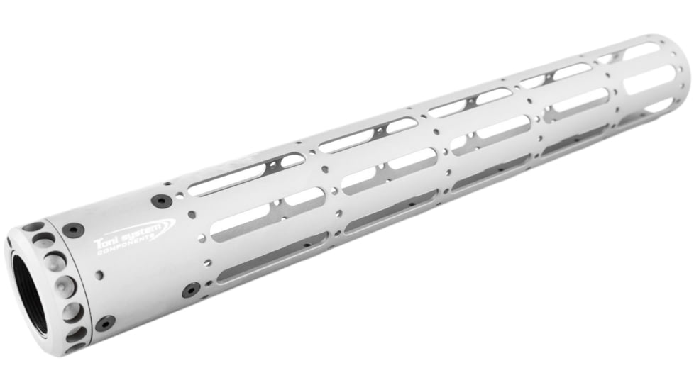 Toni System Ar Handguard 5 Slots - Length 372mm, Silver, RM5N-SI