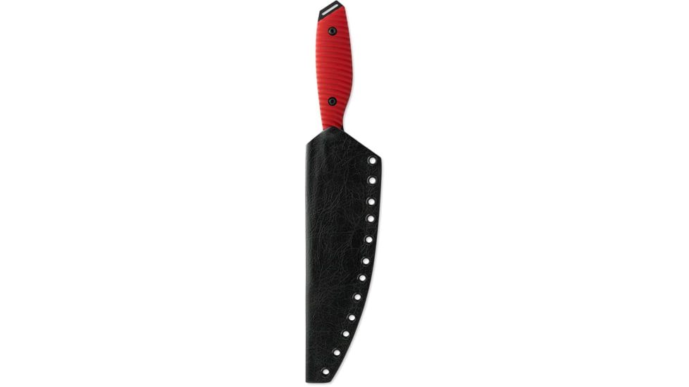 Toor Knives Cardiff Fixed Blade Knife, 8in, Steel CPM 154, G10, Snapper Red, Cardiff-Snapper-Red