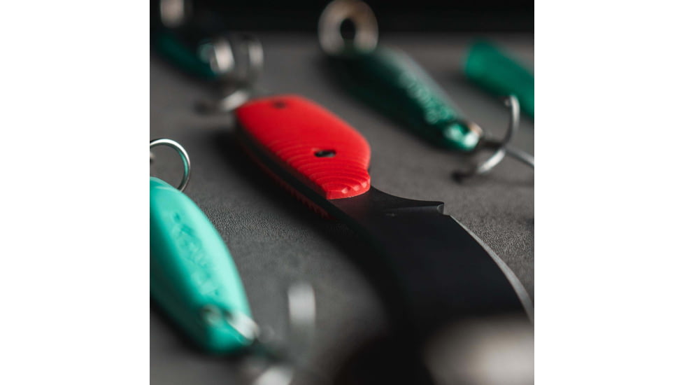 Toor Knives Cardiff Fixed Blade Knife, 8in, Steel CPM 154, G10, Snapper Red, Cardiff-Snapper-Red