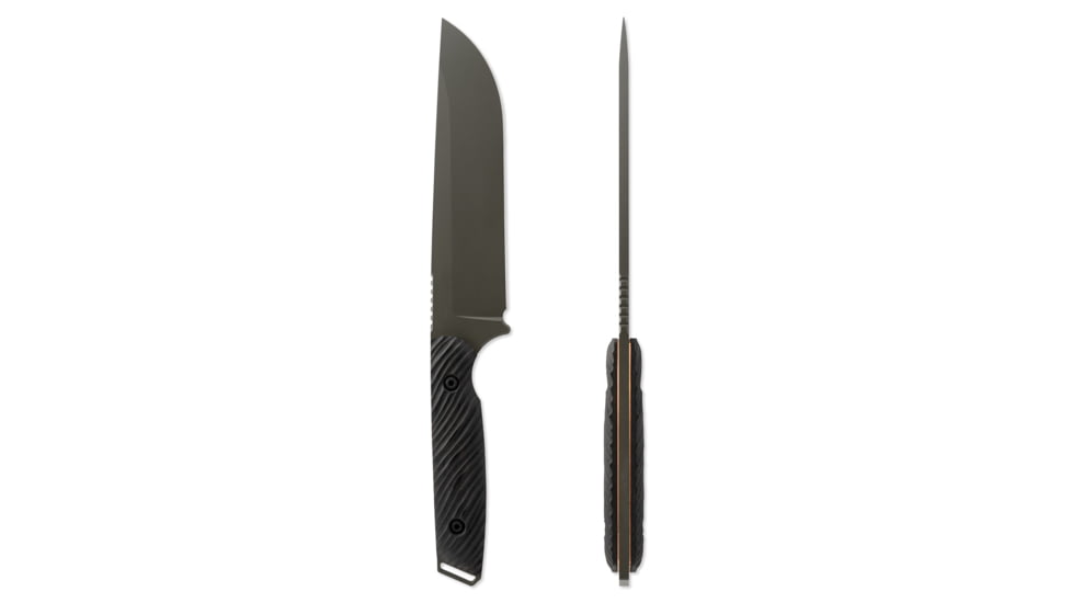 Toor Knives Field 1.0 Fixed Blade Knife, 6in, CPM 154 Steel, Walnut Dynamic Fluting Handle, Spanish Moss, Field 1.0-Spanish Moss