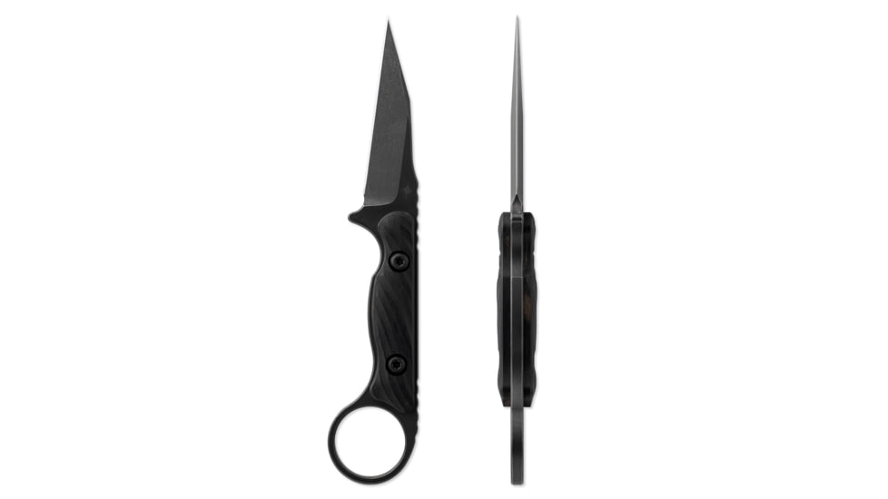 Toor Knives Jank Shank Fixed Blade Knife, 3in, CPM 35VN, Steel Handle, Outlaw, Jank-Shank-Outlaw
