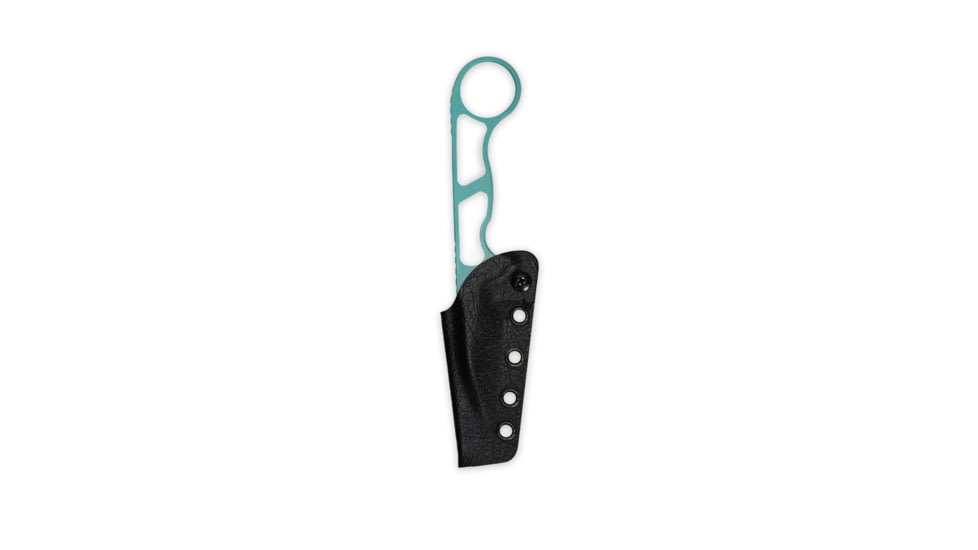 Toor Knives Jank Shank Fixed Blade Knife, 3in, CPM 35VN, Steel Handle, Teal, Jank Shank-Teal