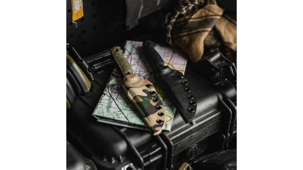 Toor Knives Krypteia Fixed Blade Knife, 4.0in, CPM S35VN Steel, G10 Handle, Covert Green, Krypteia-Covert Green