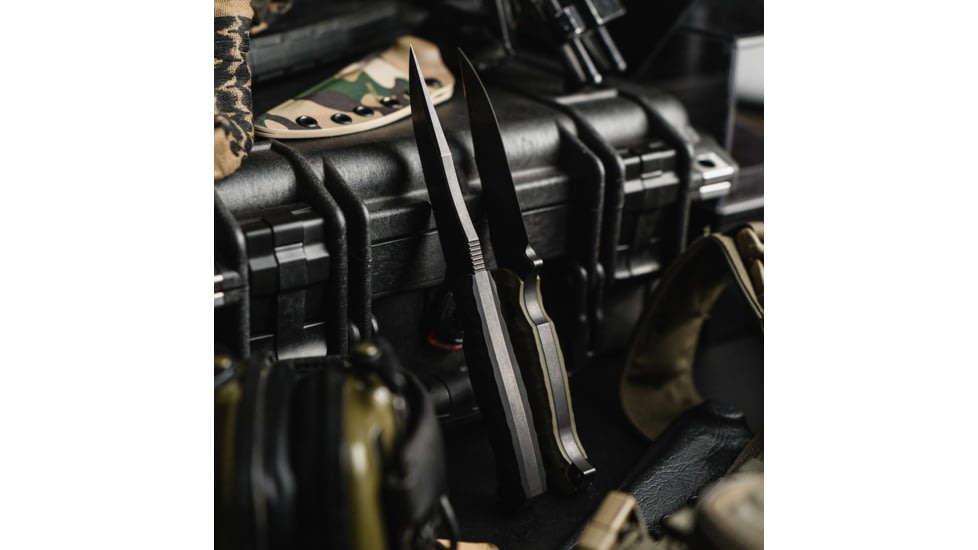 Toor Knives Krypteia Fixed Blade Knife, 4.0in, CPM S35VN Steel, G10 Handle, Outlaw, Krypteia-Outlaw