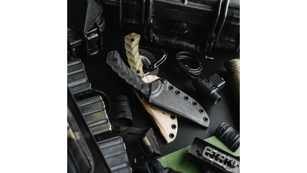 Toor Knives Mullet Fixed Blade Knife, 4.0 in, CPM 154 Steel, G10 Handle, Covert Green, Mullet-Covert Green