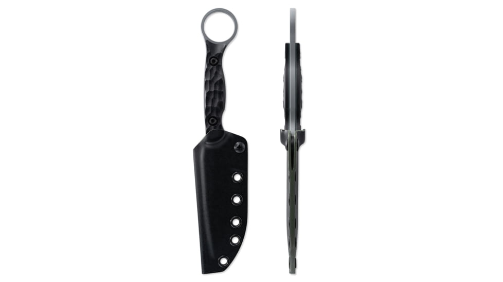 Toor Knives Serpent S Fixed Blade Knife, 3.75in, CPM M4 Steel, G10 Handle, Phantom Grey, Black Hydro Static, Serpent S - Phantom Grey