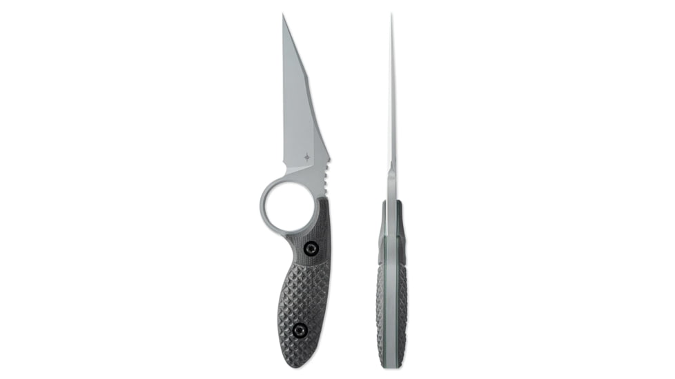 Toor Knives SOF Cortano Socom Fixed Blade Knives, 3.175in, CPM-M4, G10 Handle, Grey