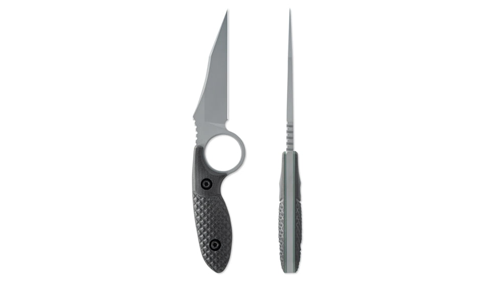 Toor Knives SOF Cortano Socom Fixed Blade Knives, 3.175in, CPM-M4, G10 Handle, Grey
