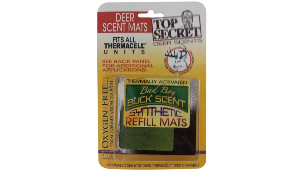 Top Secret Scent Mats Bad Boy Buck Urine, Gold, Pack of 3, TSS1006M