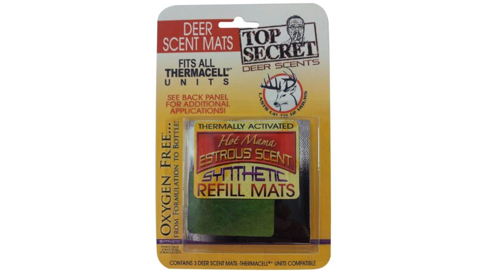 Top Secret Scent Mats Hot Mama Estrous, Gold, Pack of 3, TSS1004M