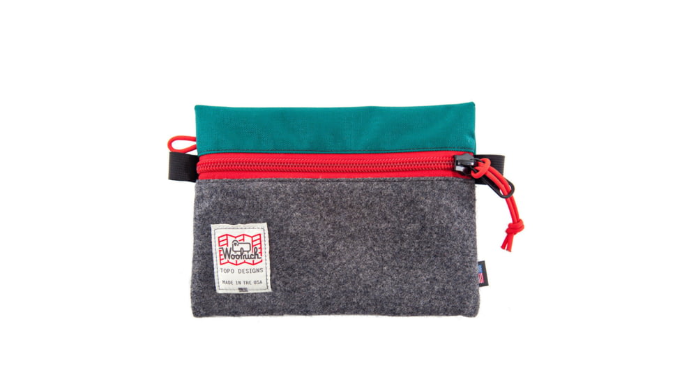 Topo Designs X Woolrich Accessory Bags, Teal/Charcoal, 370343813