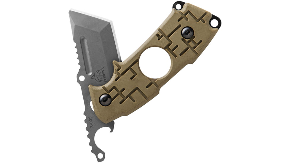 TOPS Knives 208 Clipper Folder Folding Knife, 5 tumbled finish CPM S35VN stainless tanto blade, OD green G10 handle, 2CP-01