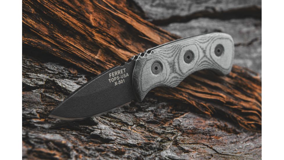 Tops Knives Ferret Fixed Blade Knife TPFBHP01