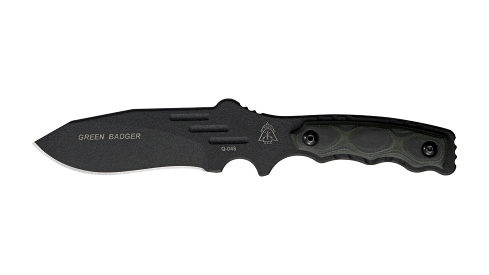 Tops Knives Green Badger Fixed Knife 8 1/8 TPGRBR01