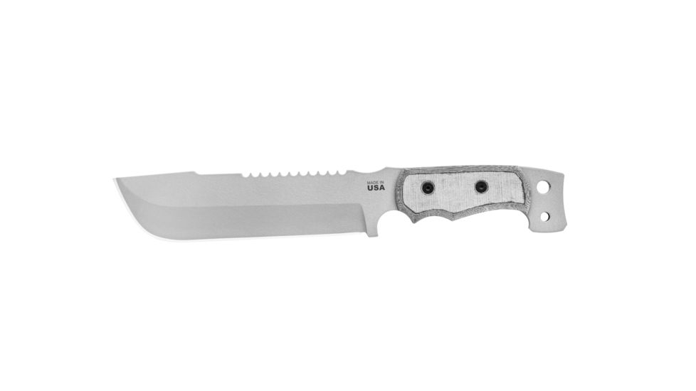 Tops Knives M4X Punisher, Black Micarta Handle, Gray Blade TKM4X-01