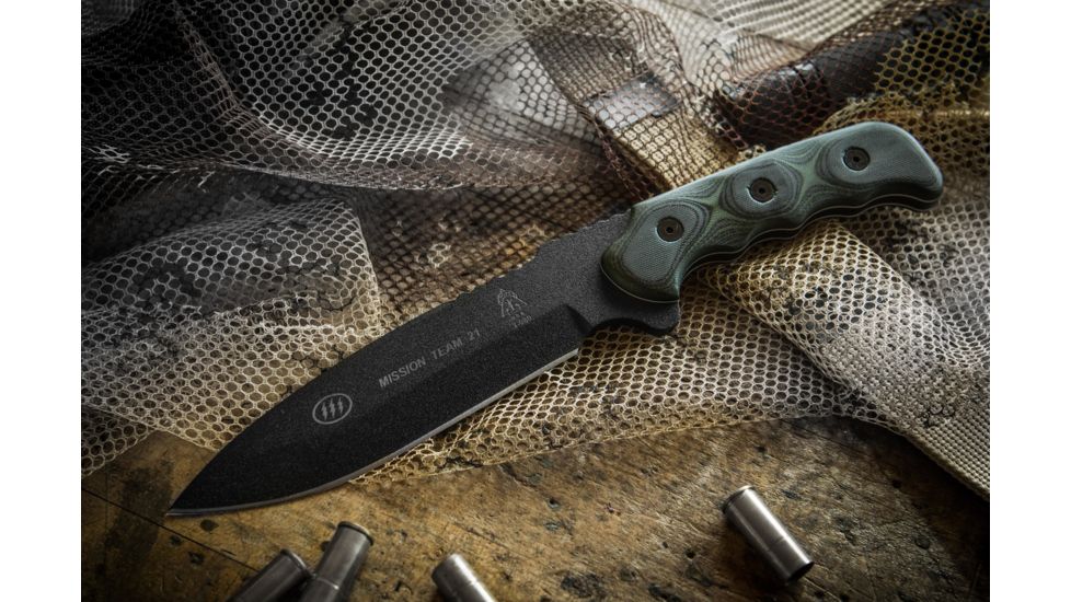 Tops Knives Mission Team 21 Fixed Blade Knife TPMT21