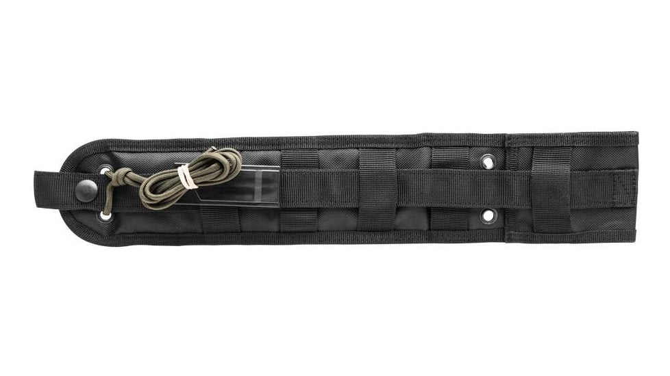 TOPS Knives US Combat Fixed Blade Knife, 7.5in, 1095 RC 56-58 Steel Blade, Black Linen Micarta Handle, TPUS01