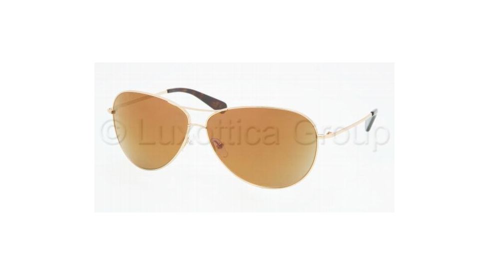 Tory Burch Tory Aviator Bifocal Sunglasses TY6006 with Lined Bi-Focal Rx Prescription Lenses TY6006-101-97-6411 - Frame Color: Gold