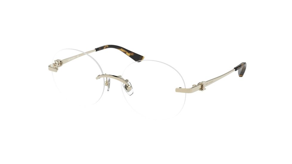 Tory Burch TY1059 Bifocal Prescription Eyeglasses, 52mm, Shiny Light Gold Metal, TY1059-3266-52-BI