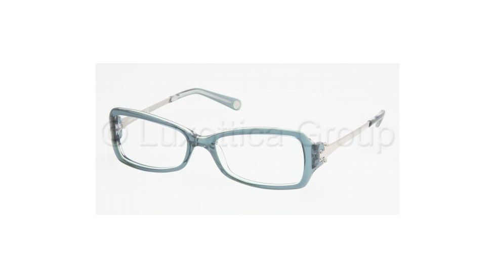 Tory Burch Ty2012 Eyeglasses TY2012 with No-Line Progressive Rx Prescription Lenses 817-5316 - Turquoise/Crystal 