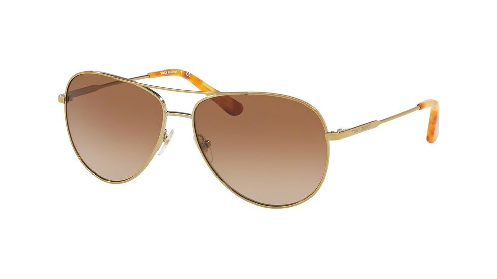 Tory Burch TY6063 Progressive Prescription Sunglasses, 59mm, Gold, TY6063-316013-59-PRO