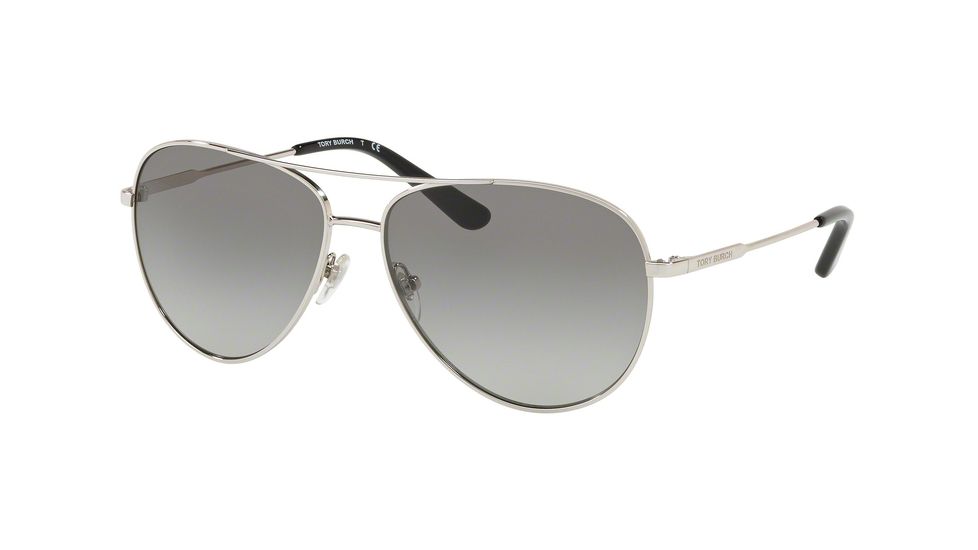 Tory Burch TY6063 Progressive Prescription Sunglasses, 59mm, Silver, TY6063-316111-59-PRO