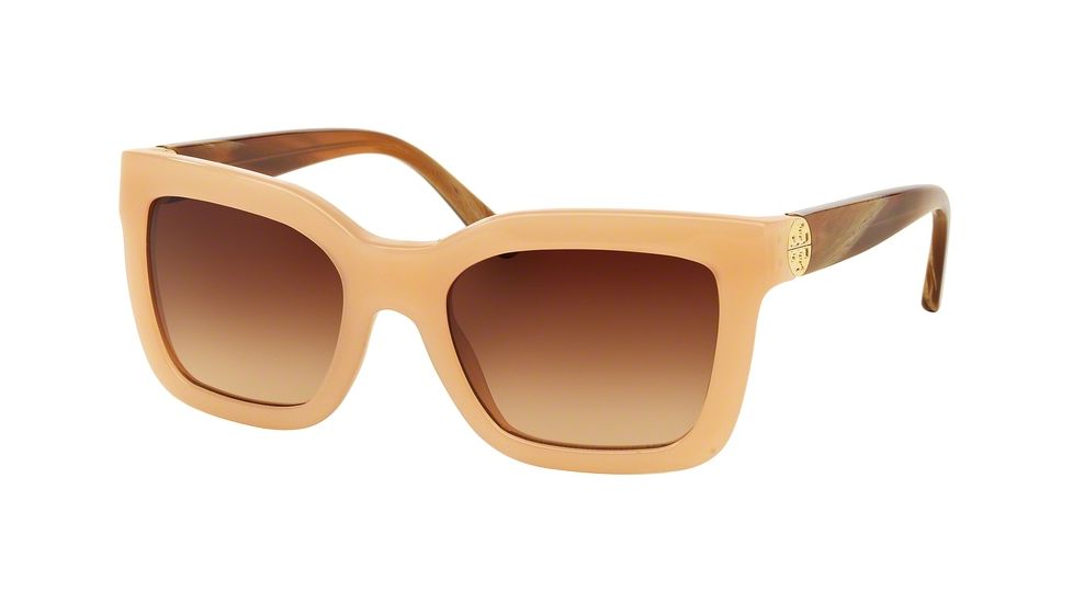 Tory Burch TY7089 Progressive Prescription Sunglasses TY7089-153513-53 - Lens Diameter 53 mm, Frame Color Blush/honey Horn