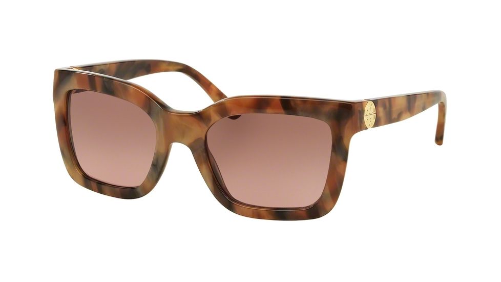 Tory Burch TY7089 Progressive Prescription Sunglasses, 53mm, Blush Granite, TY7089-315114-53-PRO